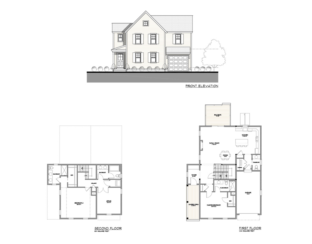 Placeholder floor plan (109 Pasture Hill Road shown) — 107's actual plan not yet available
